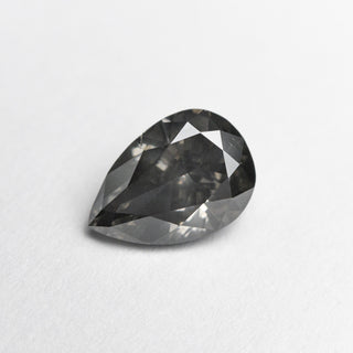 1.01ct 7.83x5.42x3.38mm Fancy Dark Grey Pear Brilliant 19913-01