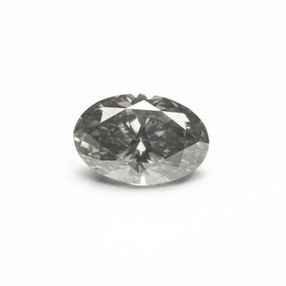 1.01ct 7.77x5.22x3.56mm Fancy Grey Oval Brilliant 19546-01