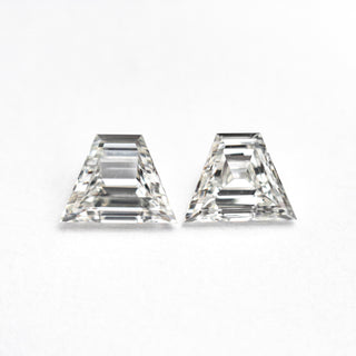 0.81cttw 2pc 5.74x4.38x2.09mm 5.65x4.33x2.28mm VS2/SI1 F-G Trapezoid Step Cut Matching Pair 25522-01