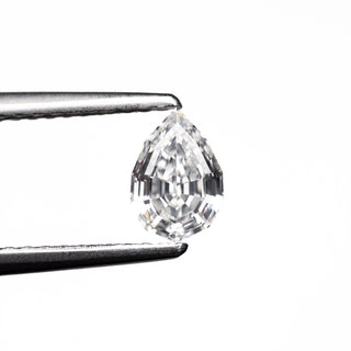 0.59ct 6.53x4.42x2.91mm SI1 F Geo Pear Step Cut 🇨🇦 27644-01
