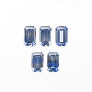 1.56cttw 5pcs 5x3mm Cut Corner Rectangle Step Cut Sapphires 27728-01