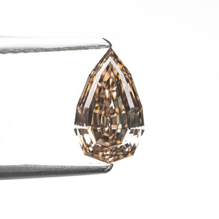 1.09ct 8.76x5.28x3.48mm VS2 Fancy Deep Orangey Brown Geo Pear Step Cut 28050-01