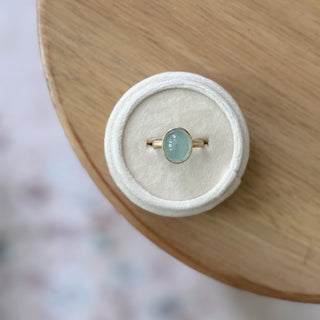 aqua bauble ring