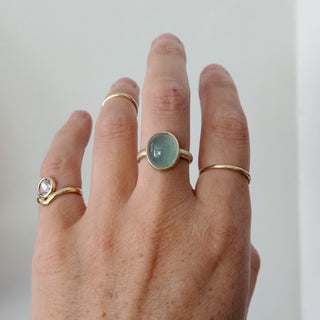 aqua bauble ring