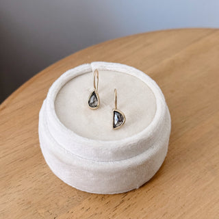 salt & pepper diamond sister drops